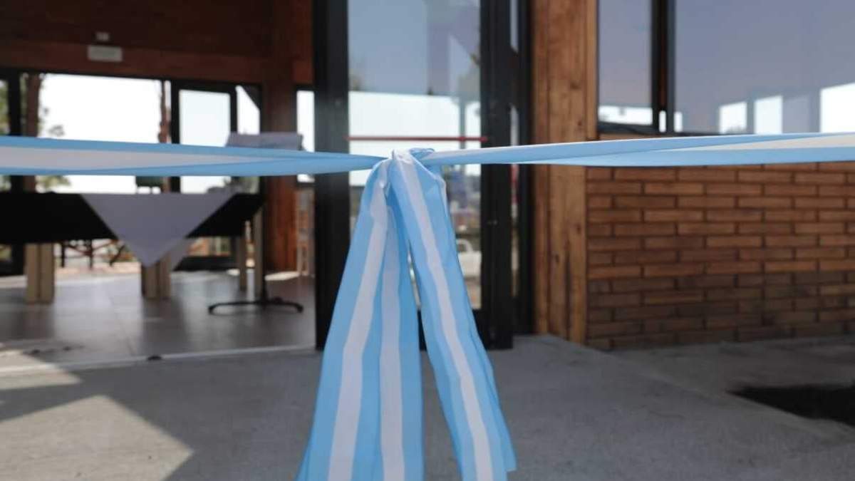 Acto de inauguración en Junín de los Andes. Fuente: (Twitter)