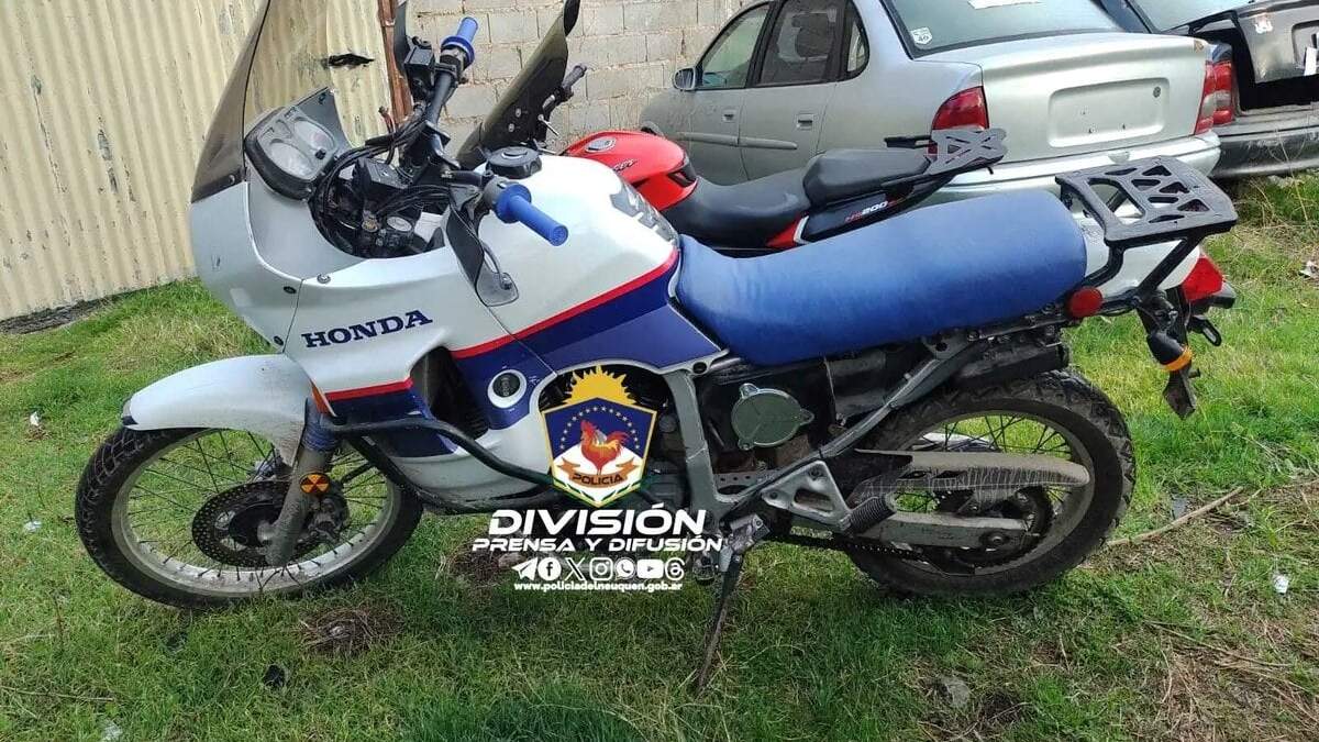 Motos secuestradas por la policía. Fuente: (Policía de Neuquén).