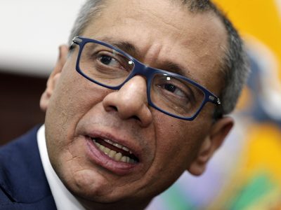 La ONU alerta sobre denuncias de tortura en prisión al exvicepresidente de Ecuador Jorge Glas
