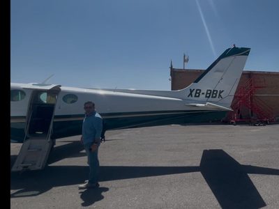 Delegado de Bienestar del Gobierno Federal: Viajero frecuente en aviones privados