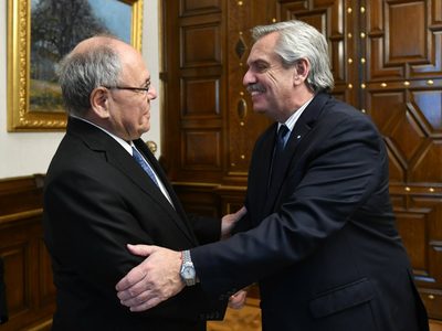 Alberto Fernández recibió a Dani Dayan, presidente del Yad Vashem