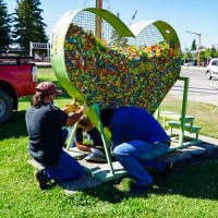 El “Eco Corazón” de Zapala se llenó y ahora enviarán las tapitas al Hospital Garrahan