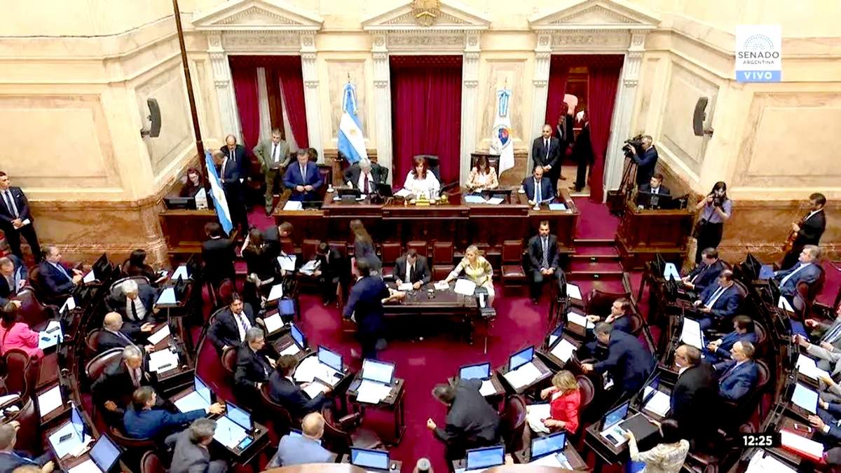 Cámara de Senadores. Fuente: (Twitter)