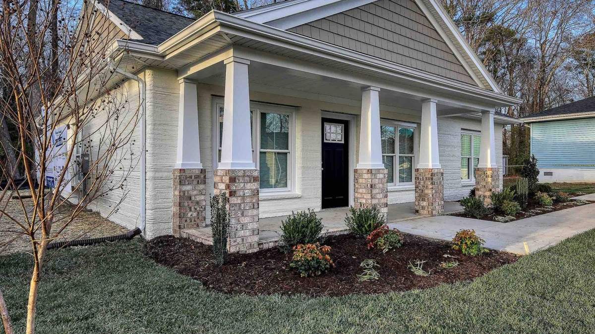 La casa impresa con tecnología 3D en Estados Unidos. Fuente: (Twitter)