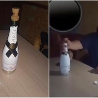 “Arre con la que barre”: Captan al alcalde de Piaxtla brindando con champagne Moét
