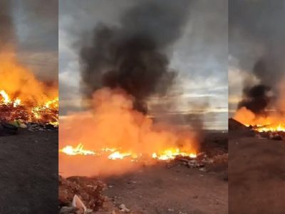 Otro incendio en el Parque Industrial de Vista Alegre revivió el enojo por el basurero clandestino