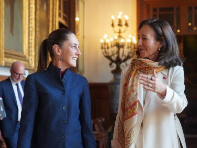 “Hay confianza en el país”: Sheinbaum se reúne con la presidenta de Santander