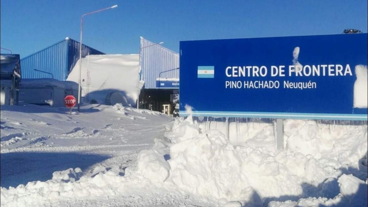 Paso Internacional Pino Hachado. Fuente: (Twitter).