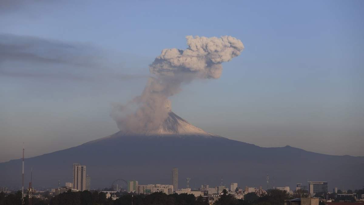 Actividad del Popocatépetl