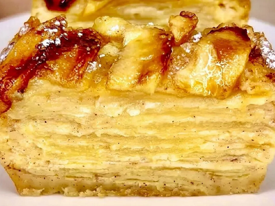 Milhojas de manzana: con solo 2 huevos y estos ingredientes, preparate la torta más rica para una tarde de mates