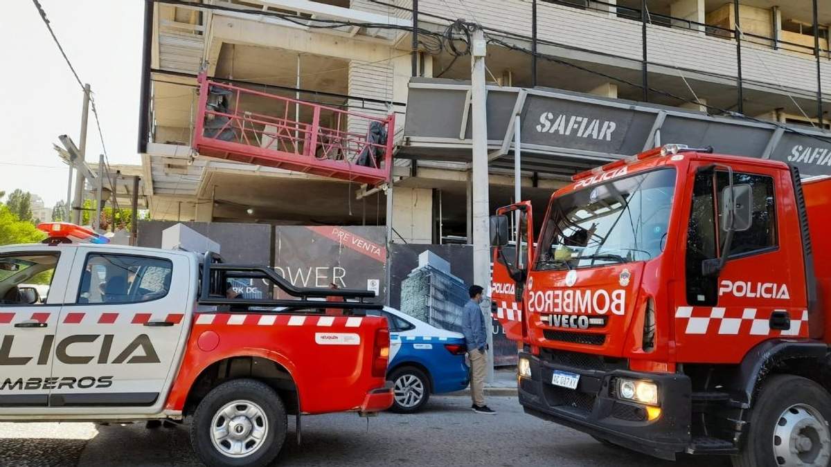 Obra en construcción en Neuquén Capital. Fuente: (Twitter)