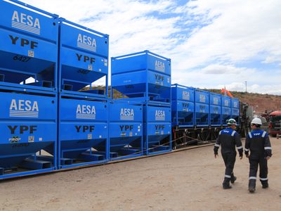 Petroleros realiza un paro en la planta de arena de YPF