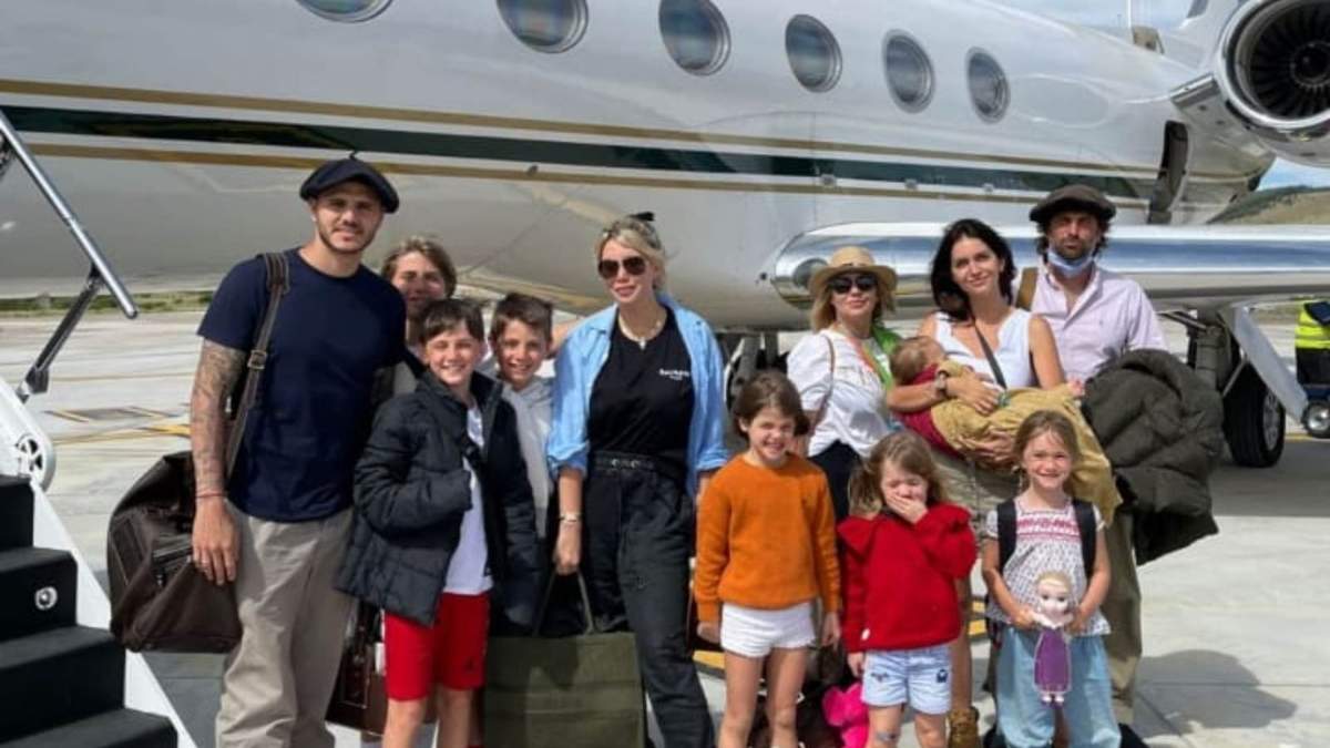 Wanda Nara en San Martín de los Andes. Fuente: (Twitter)