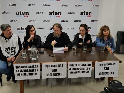 "Contra el escrache, la amenaza y la violencia": ATEN ratifica paro de 24 horas para este martes
