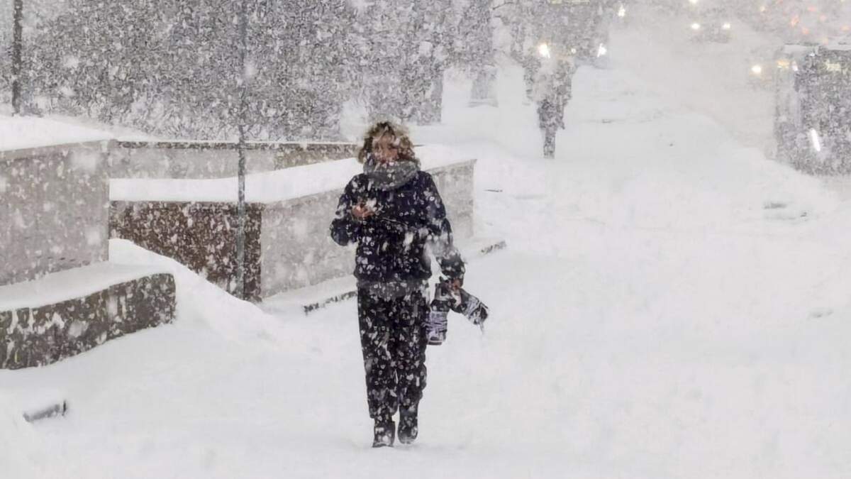 Nevadas históricas en Moscú