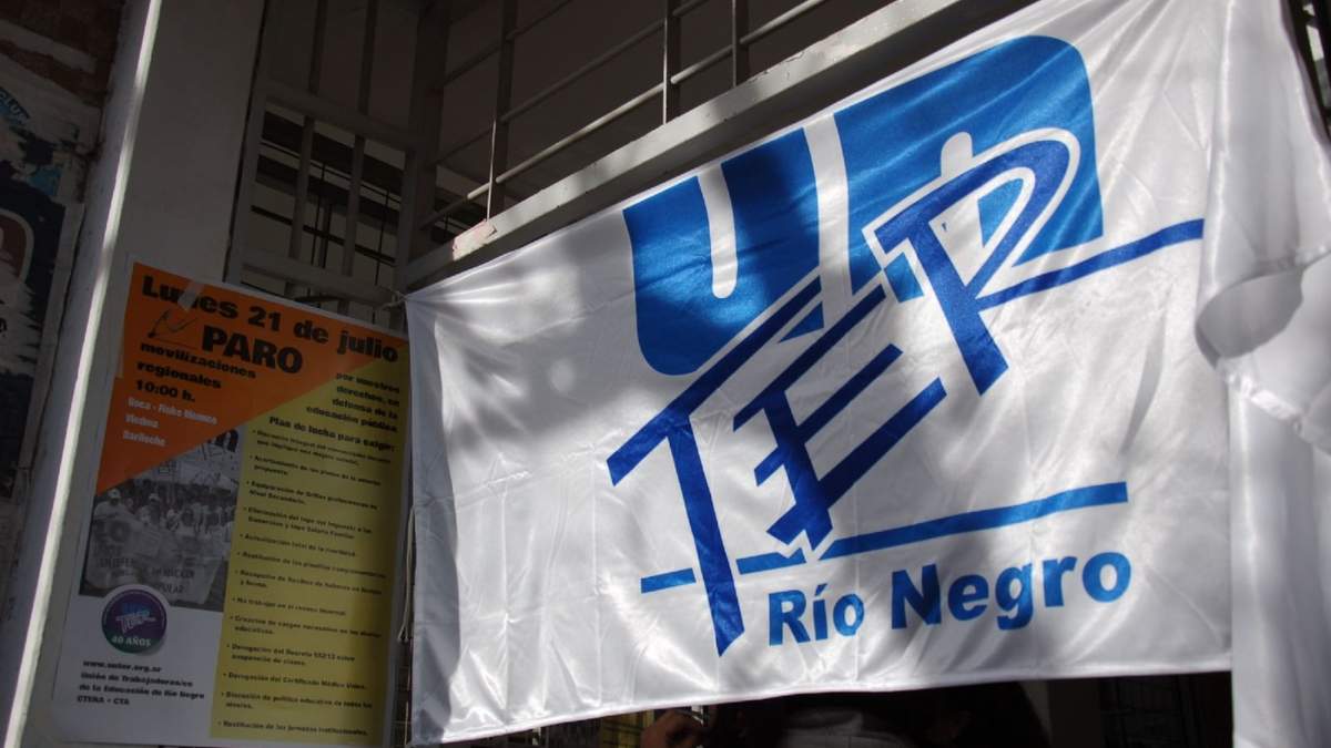El gremio docente de Río Negro: la UNTER. Fuente: (Twitter)