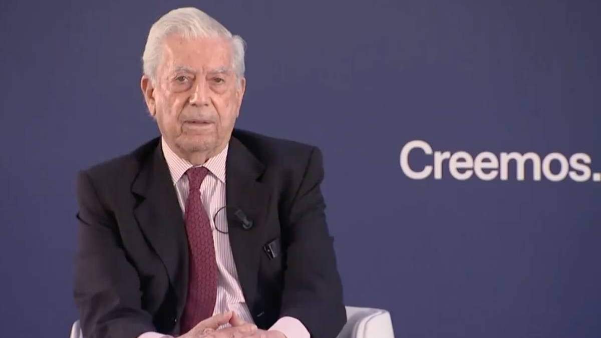 Mario Vargas Llosa en su intervención