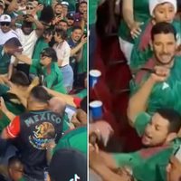 Aficionado del Tri apuñala a otro en pleno estadio durante el partido México ante Qatar (Videos)