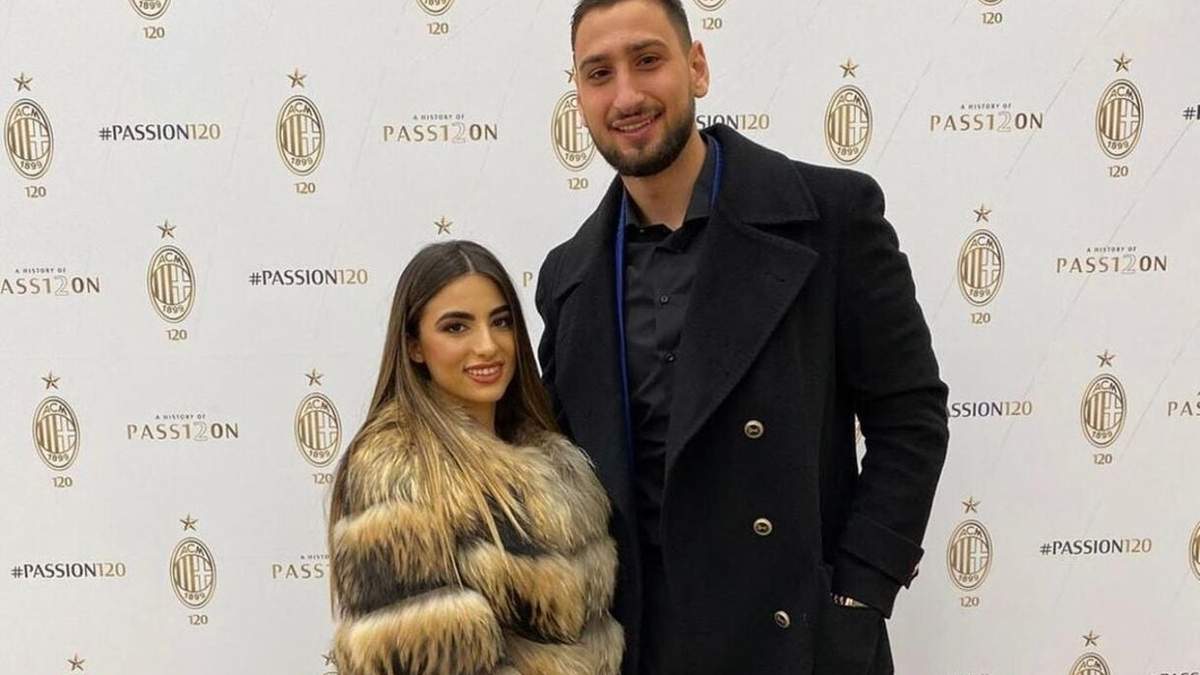 Alessia Elefante y Gianluigi Donnarumma. Fuente: (Twitter)