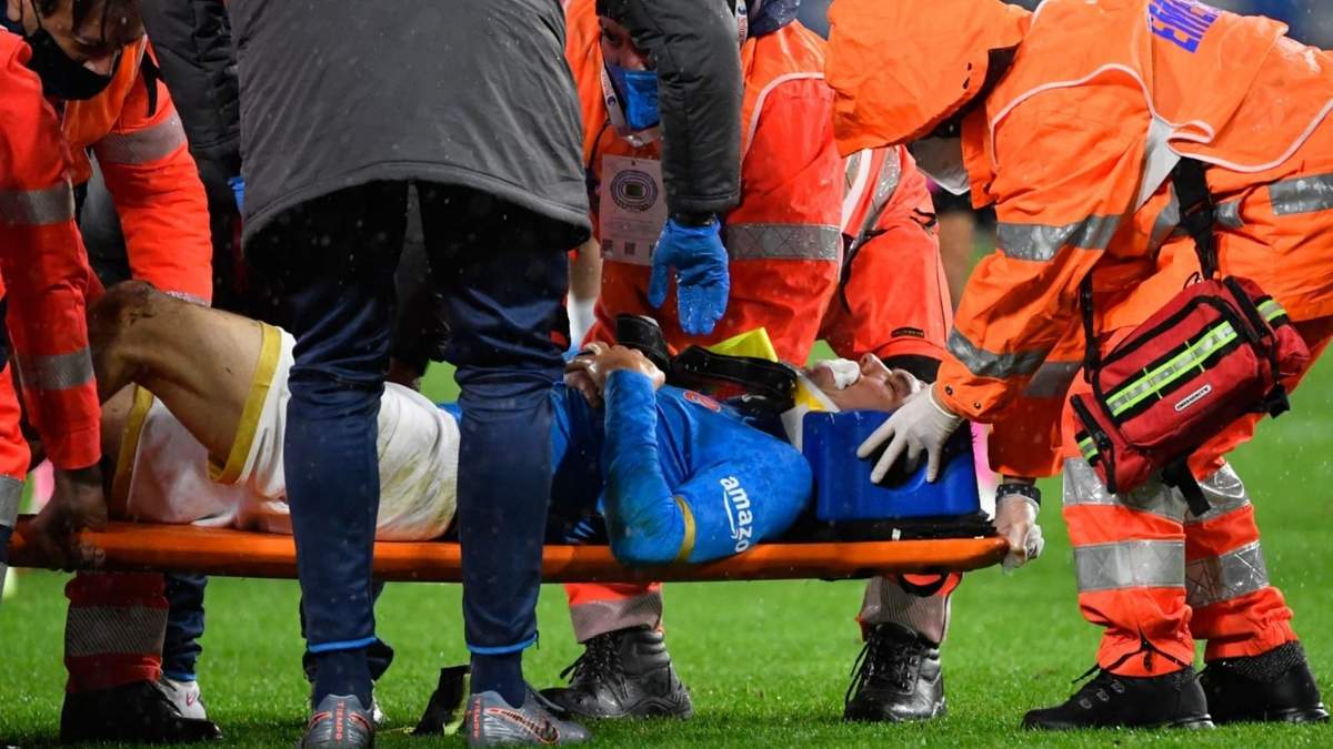 El jugador salió de cambio tras el impacto que tuvo en el campo de juego