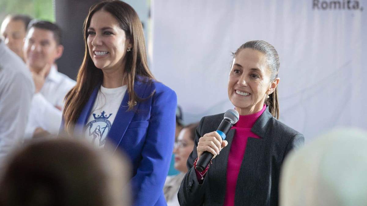 Libia García y Sheinbaum. De visita en Guanajuato
