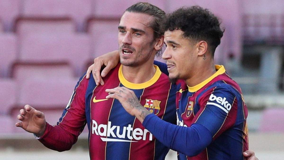 Coutinho y Griezmann. Fuente: (Instagram)