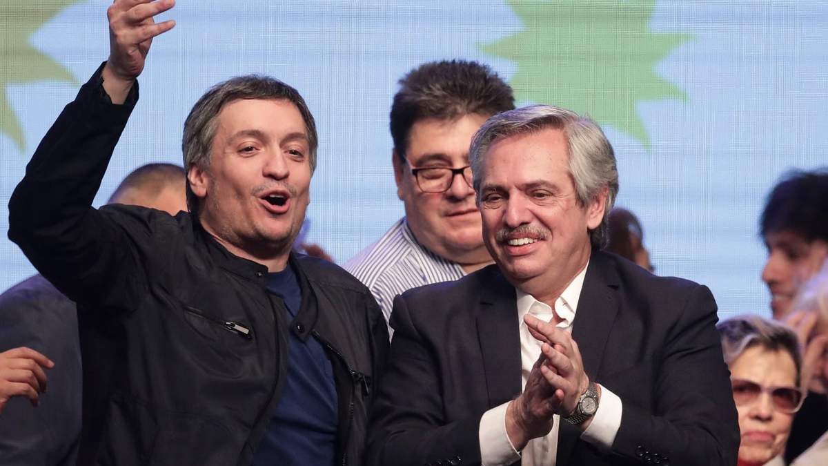 Máximo Kirchner y Alberto Fernández. Fuente: (Twitter)