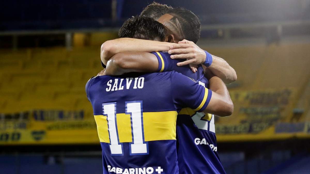 Festeja Boca. Fuente: (Instagram)