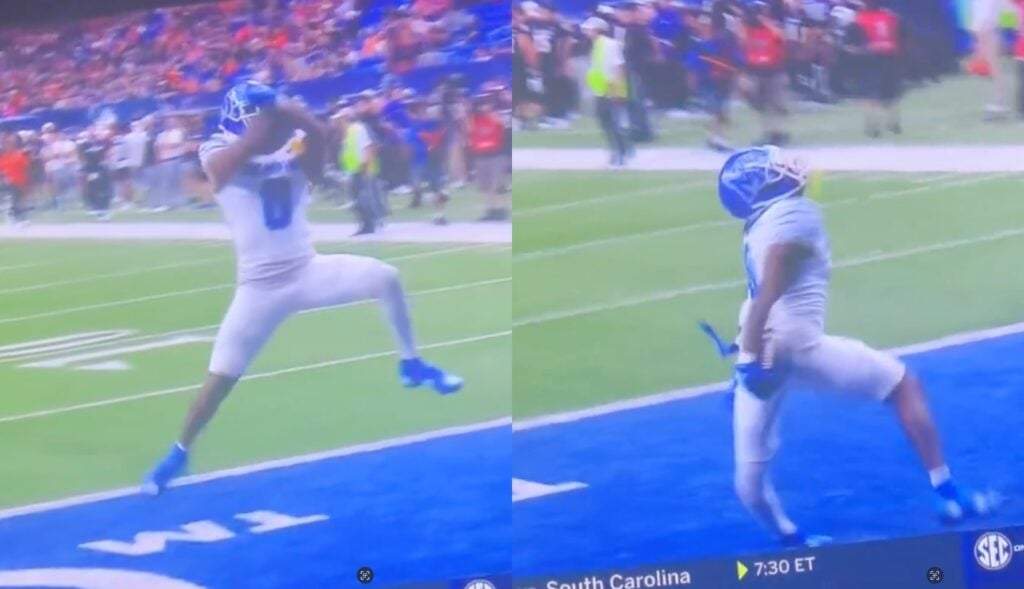 Jugador de futbol americano se lesiona tras festejar como Cristiano Ronaldo