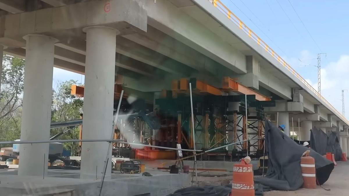 Escena de la videodenuncia sobre el Tren Maya