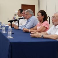Reforma energética, "vil engaño", dice AMLO a empresarios petroleros