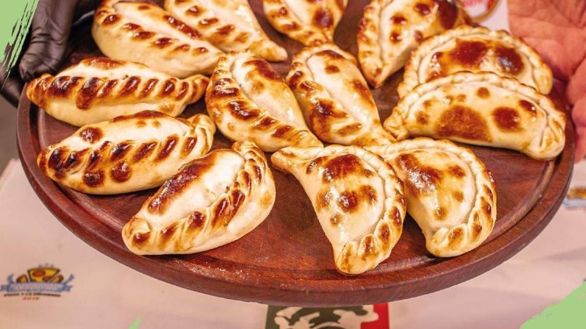 Empanadas de carne en el podio. Fuente: (Instagram)