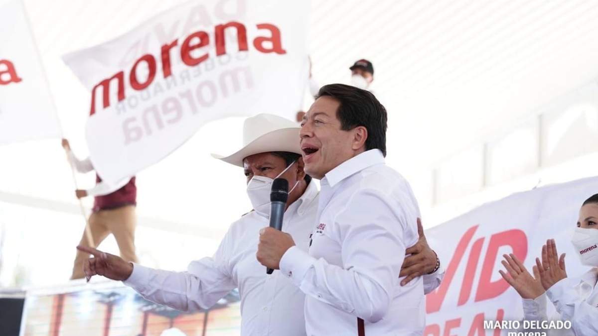 Delgado apoyando a Monreal en Zacatecas