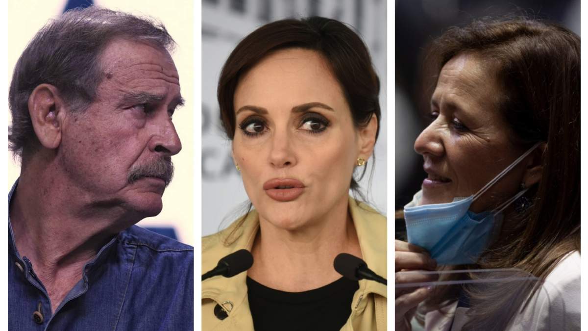 Vicente Fox, Lilly Téllez y Margarita Zavala
