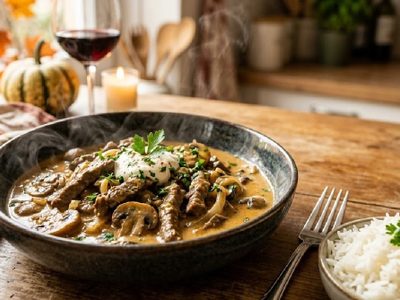 Strogonoff casero: la receta cremosa y fácil que se vuelve tendencia en los días de frío