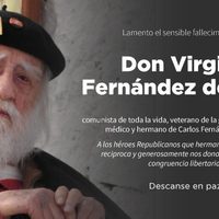 El republicano Virgilio Fernández del Real murió a los 100 años