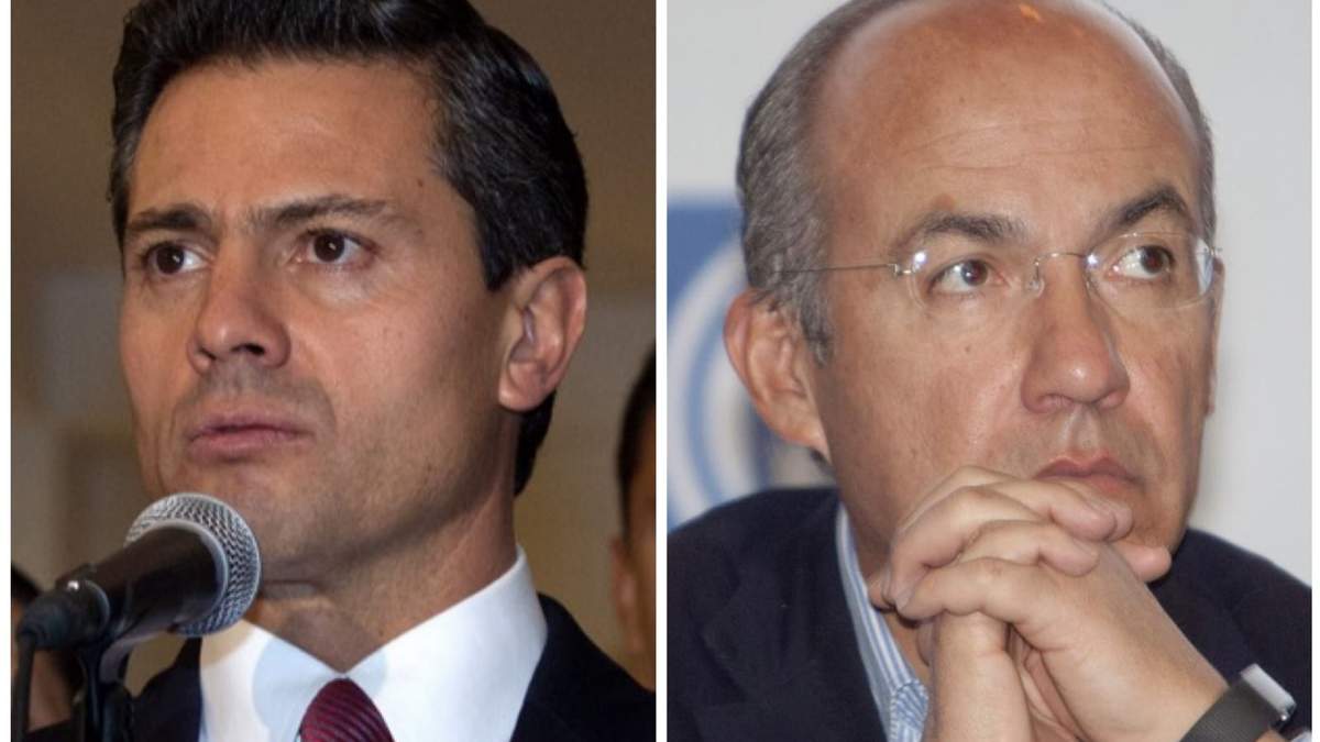Los expresidentes Enrique Peña Nieto y Felipe Calderón