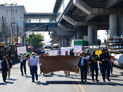Ejidatarios de Tláhuac exigen a Sheinbaum el pago de parcelas donde hicieron talleres de la Línea 12