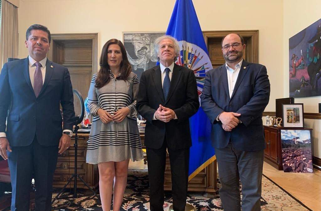 Antonio García Conejo, Kenia López Rabadán, Luis Almagro Lemes y Emilio Álvarez Icaza