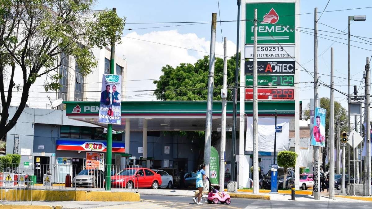 Una gasolinería en la Ciudad de México