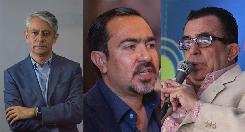 Jorge Carrasco, Arturo Rodríguez y Rafael Rodríguez Castañeda