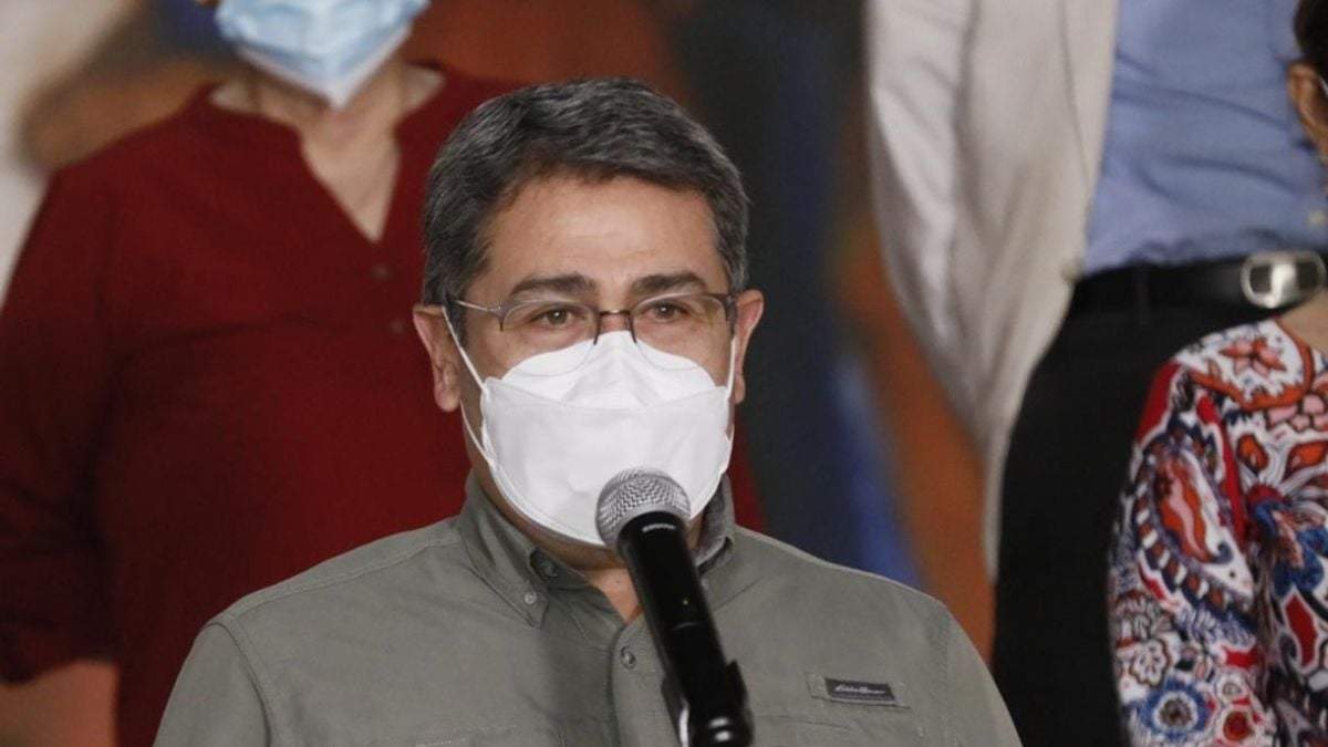 El presidente de Honduras, Juan Orlando Hernández