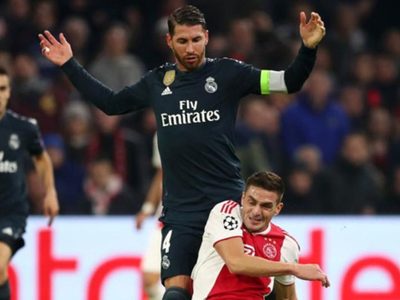 ¡Ajax lo provocó y Sergio Ramos reaccionó! El gaste del defensor en pleno coronavirus