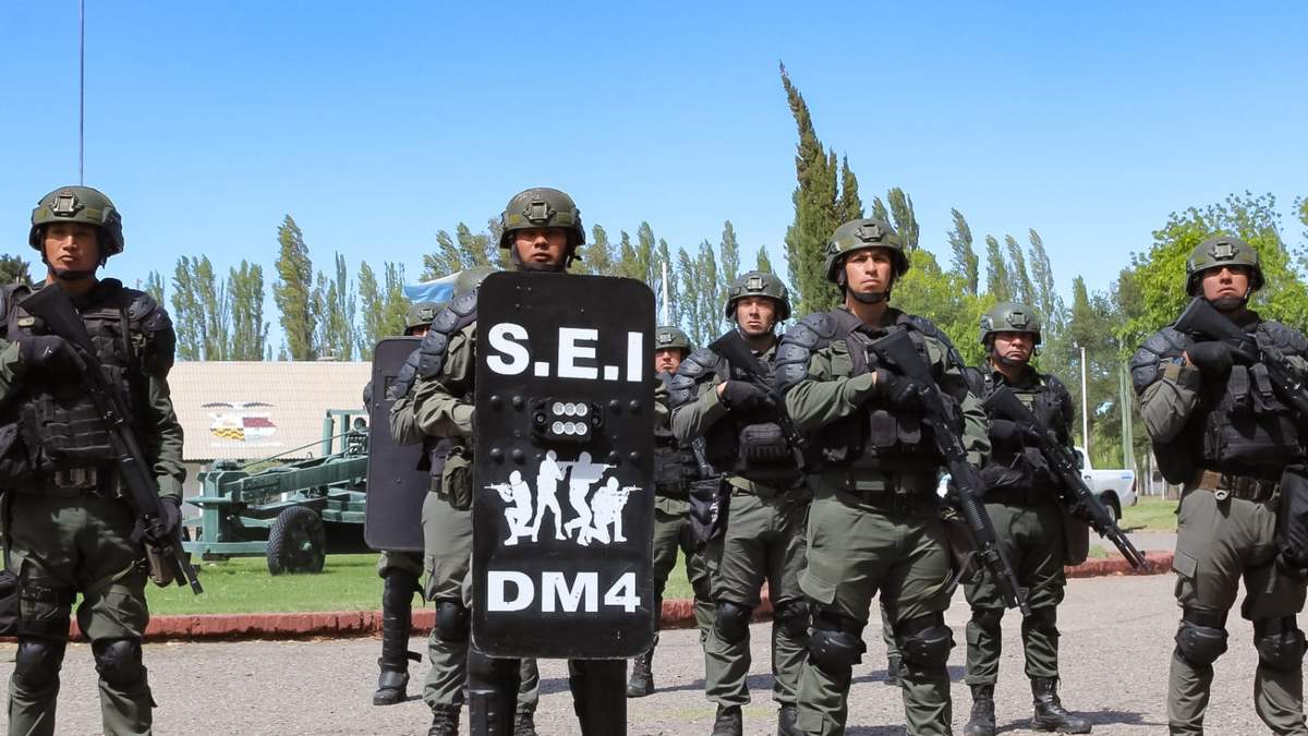 El comando antibloqueos de Vaca Muerta. Fuente: (Gabriela Apel)