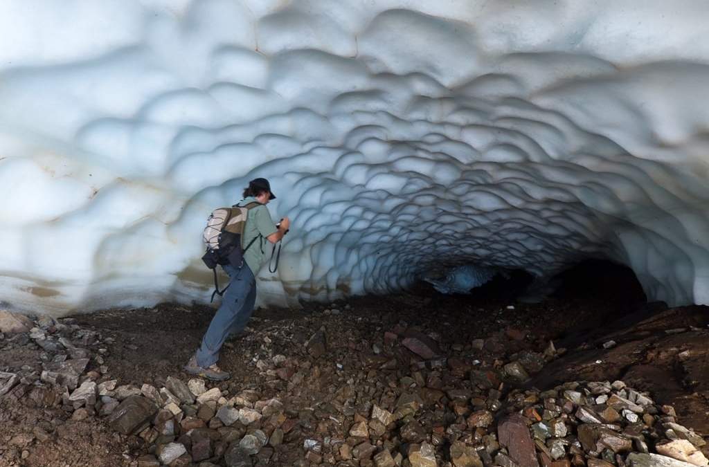 Los túneles de hielo. Fuente: (Twitter)