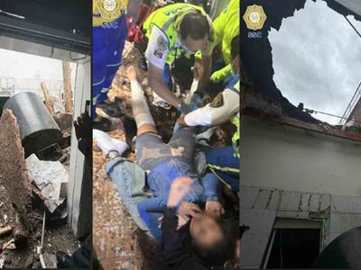 Colapsa techo de una vivienda en Venustiano Carranza y fractura las piernas de una mujer