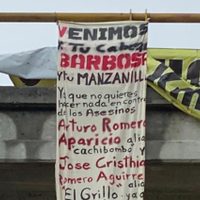 En narcomanta, Sangre Nueva Zeta amenaza a Barbosa y a su secretario general