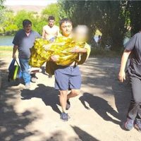 Bomberos voluntarios de Junín de los Andes protagonizaron un dramático rescate en el río Chimehuín