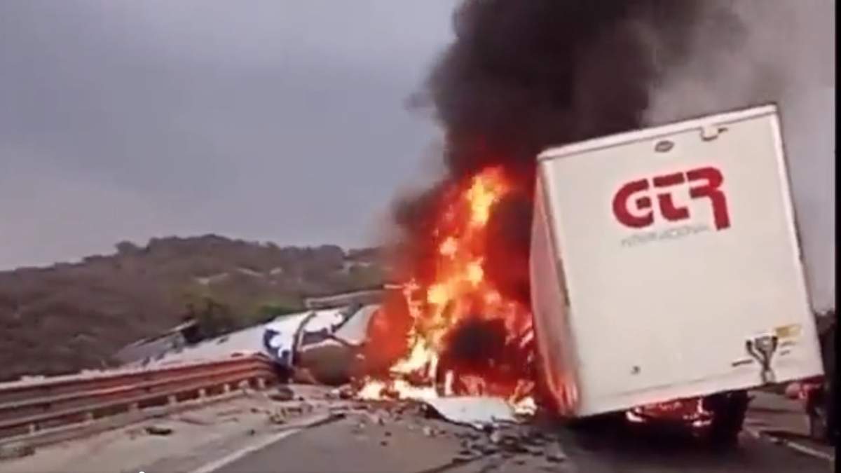 Uno de los videos que circularon del incendio