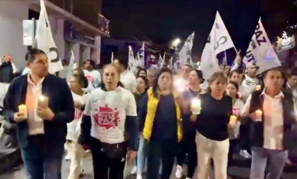 Marcha por la paz en Cuautla, Morelos, el sábado 6 de enero de 2024